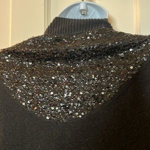 030 Armani Exchange Black Sequin Cardigan